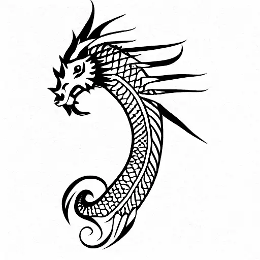 Sea Horse With Dragon Face