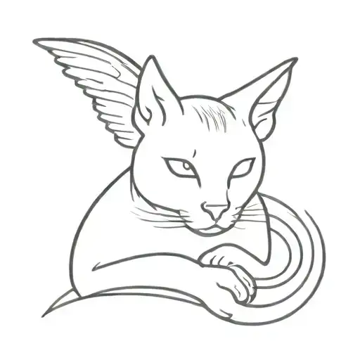 Cat With Angel Wings