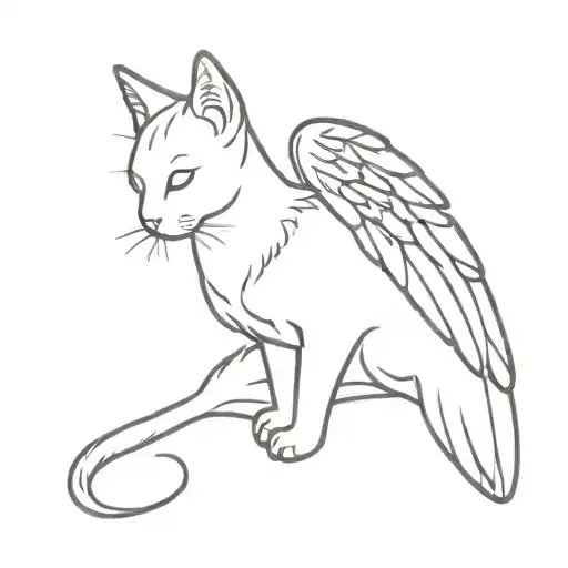 Cat With Angel Wings