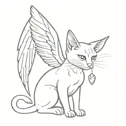 Cat With Angel Wings