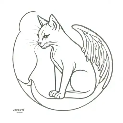 Cat With Angel Wings