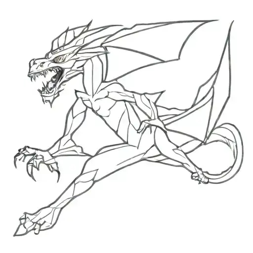 Gen X Warrior Battling A Dragon