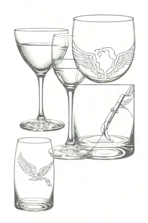 Wine Glasses That Have A Military Representation