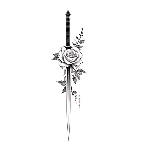 Katana And Roses
