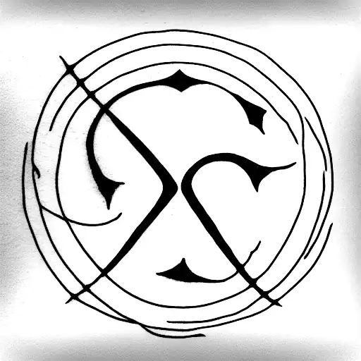 Lord Of The Rings Elvish Writing In A Circle