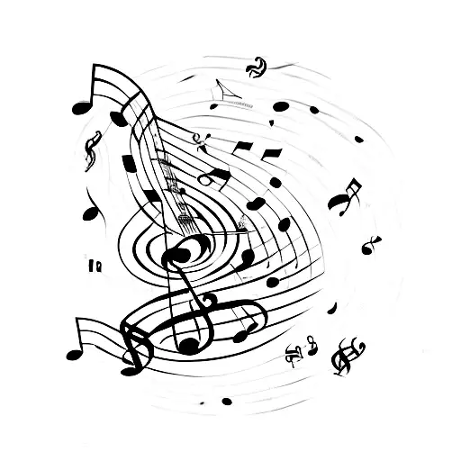 Moon Made Of Musical Notes