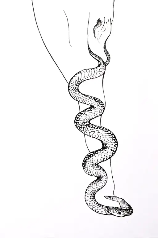 Snake Wrapped Foot