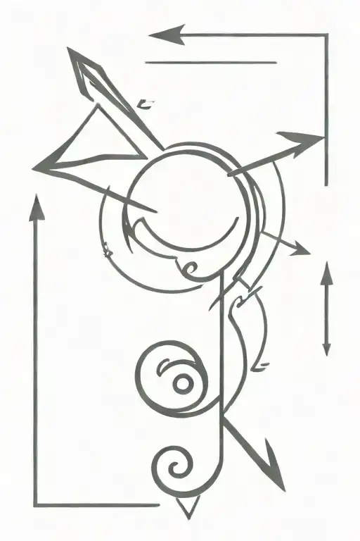 Arrow Music Note Intertwined