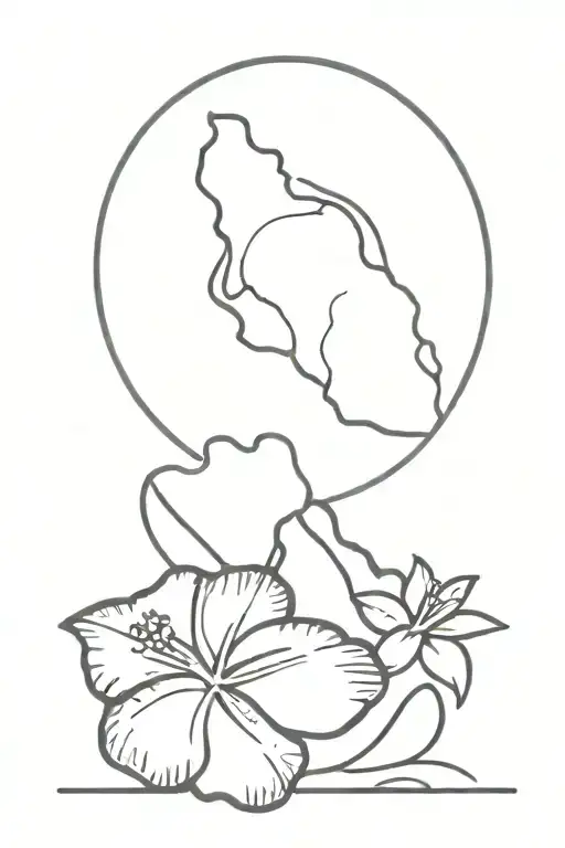 Hawaii And Tennessee Symbol
