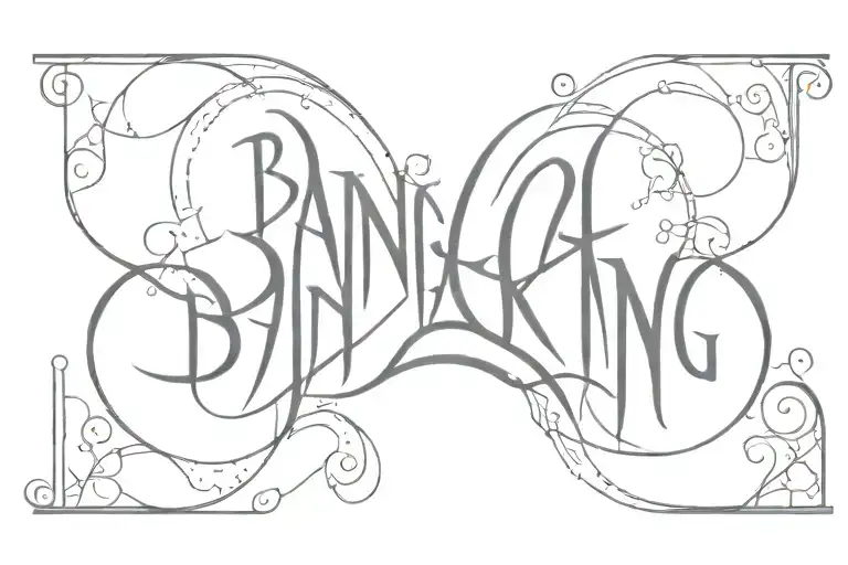 The Word Bangarang On A Banner