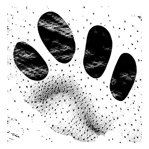 Small Dog Paw Print