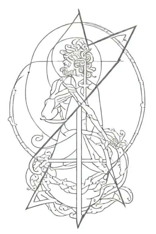 Of Apollo And Of Poseidon God Symbol In Alchemy