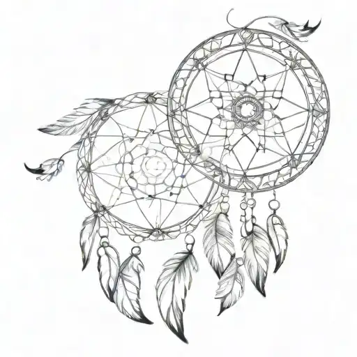 Dreamcatcher With Mandala In The Middle