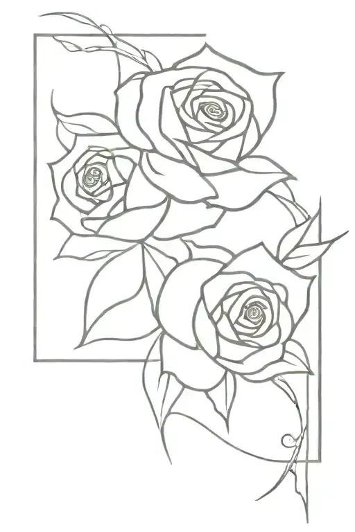 Rose's Abstract Wrap Tattoo Featuring