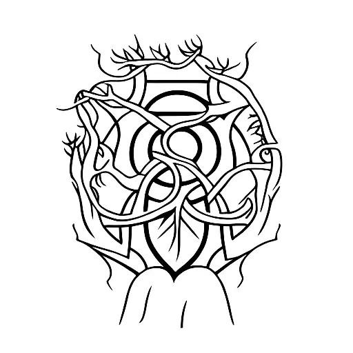 The White Tree Of Gondor With Its Roots Spreading Across The Client's Arm