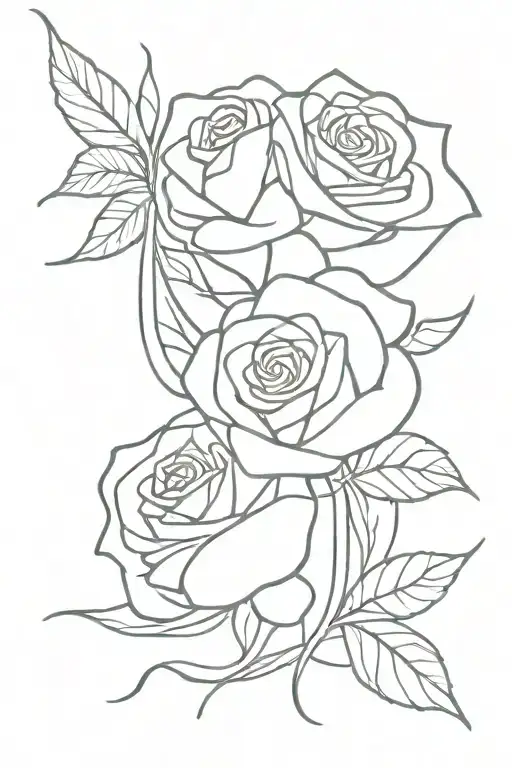 Rose's Abstract Wrap Tattoo Featuring