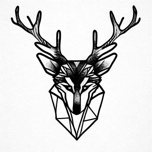 Stag Wolf Patchwork Nature Sleeve