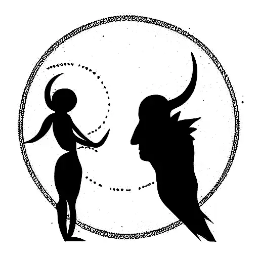 Devil Next To An Angel