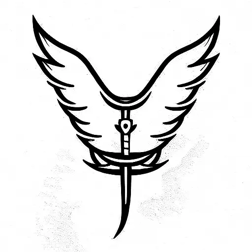 Sword And Angel Wing