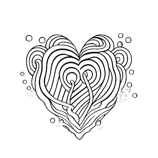 Ocean Waves In The Shape Of Heart