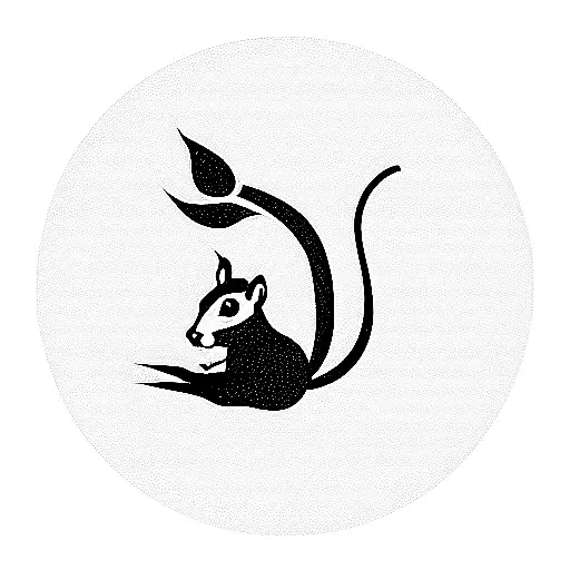 Squirrel With An Oak Leaf Tail