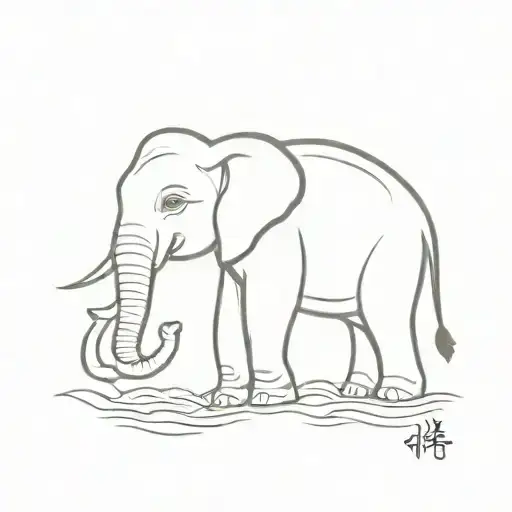 Elephant With Chinese Ky And Tamiljv