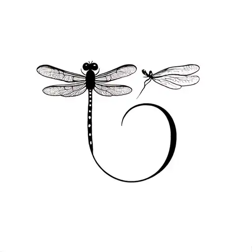 Semicolon And Dragonfly