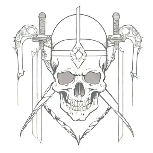 The Sword Pierces The Skulls