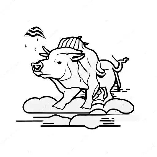 Forex Trading Candle With Bull & Bear In Minimal Shape