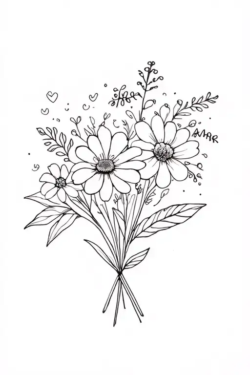 March And September Birth Flower Bouquet