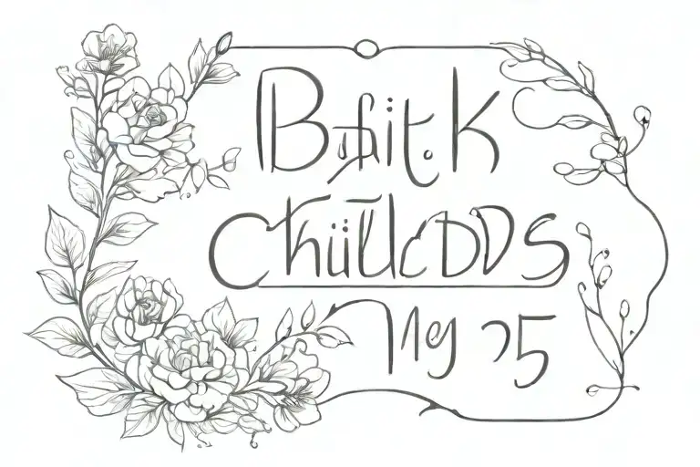 Childs Date Of Birth Dates