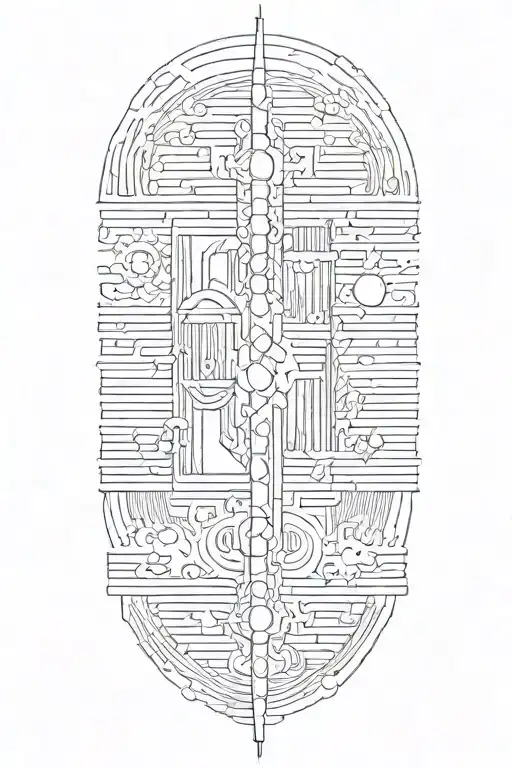 Vertical Lines Going Vertical Down Upper Arm