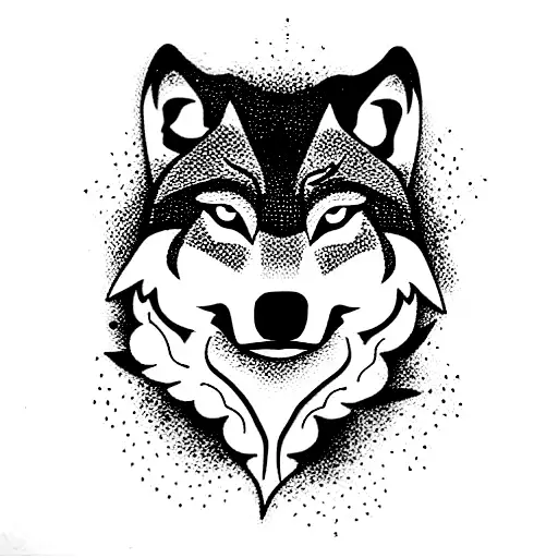 Full Body Wolf In Forest