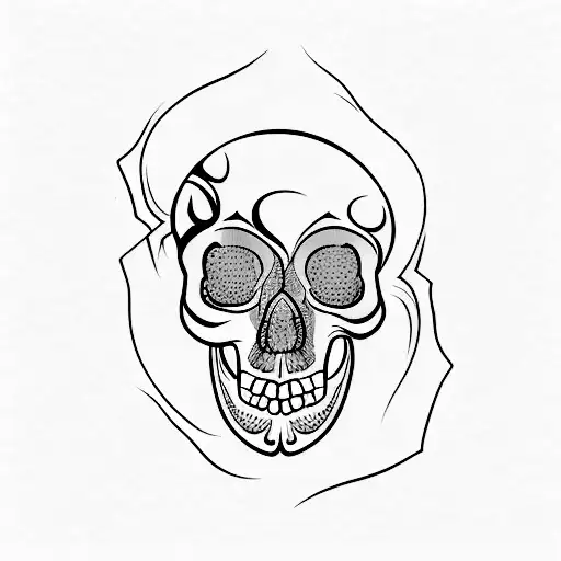 Dagger Piercing Through The Skull