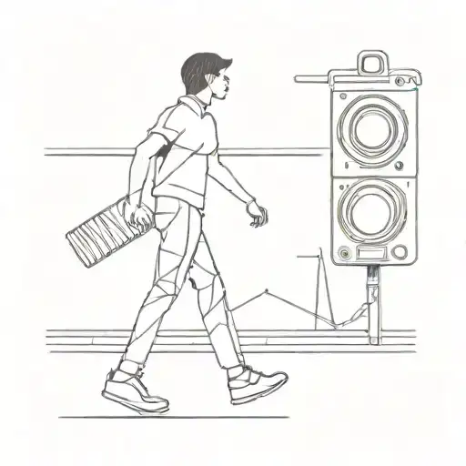 All Way Stop Light Accident Car People Walking