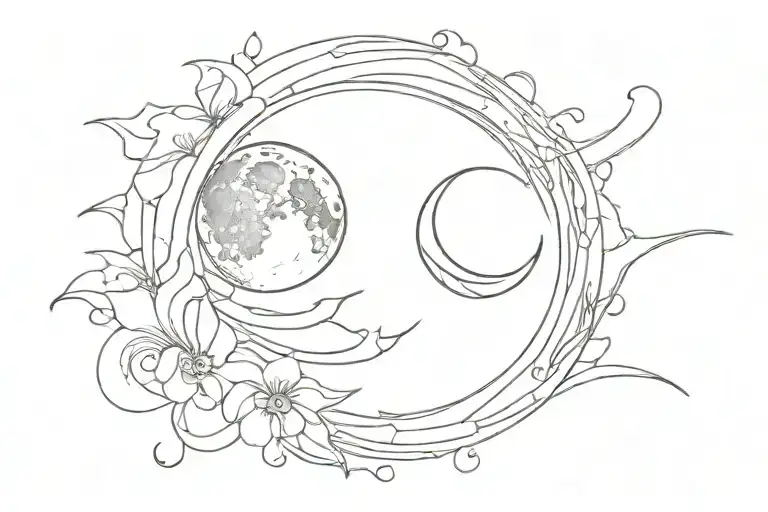 Moon And Sun The Words So Much More In Calligraphy