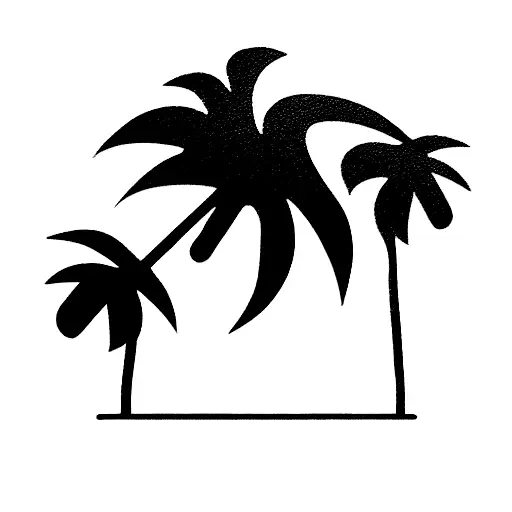 Soft Clouds That Fill Out Thea-frame With A Palm Tree On The Right Side And Room For Text