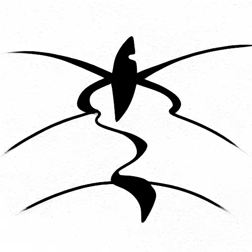 Small Tattoo Representing Freedom And Travel