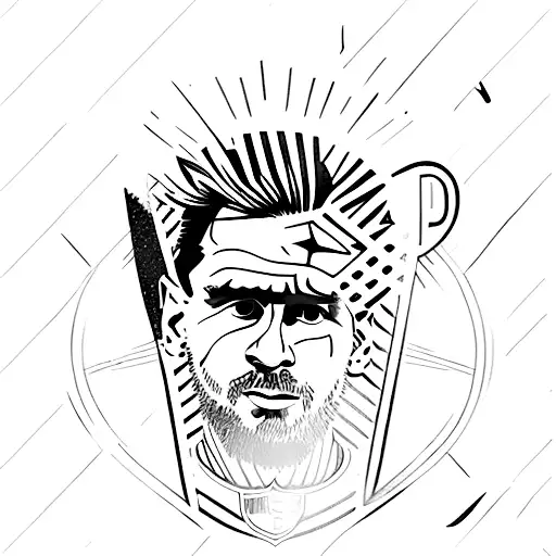 Leo Messi With Word Cup