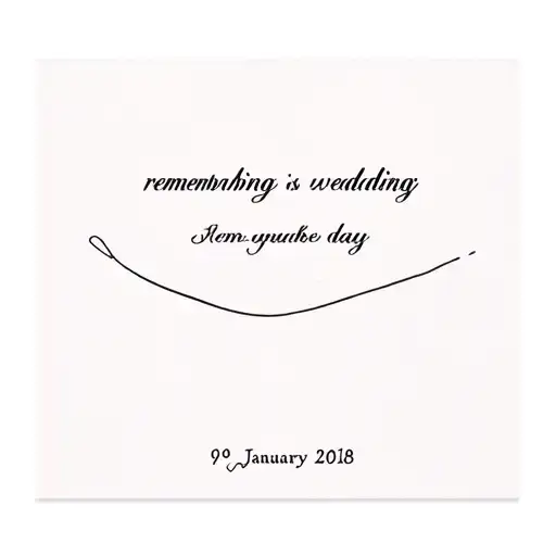 Remembering Wedding Day 09 January 2018 Male
