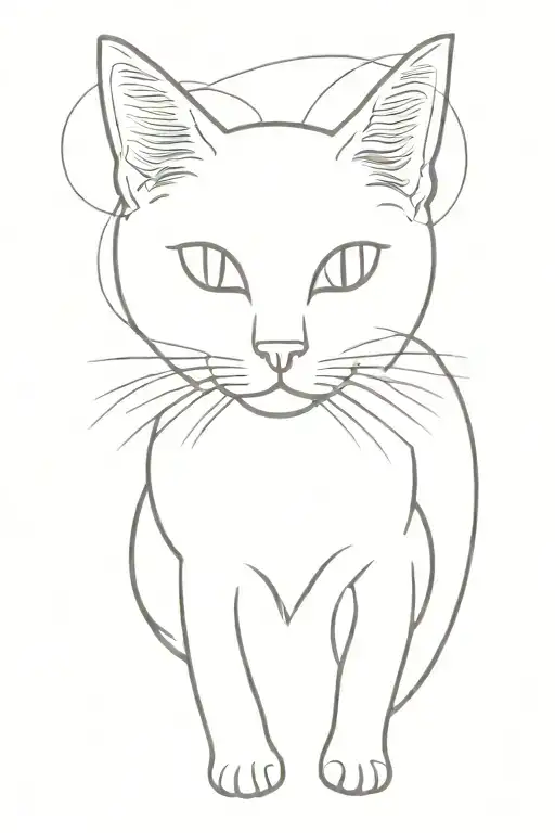 Cat Silhouette Retro