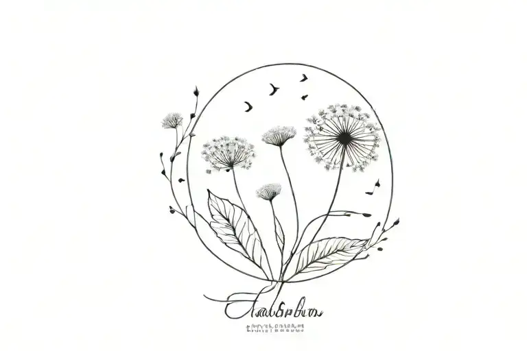 Name With Dandelion Flower