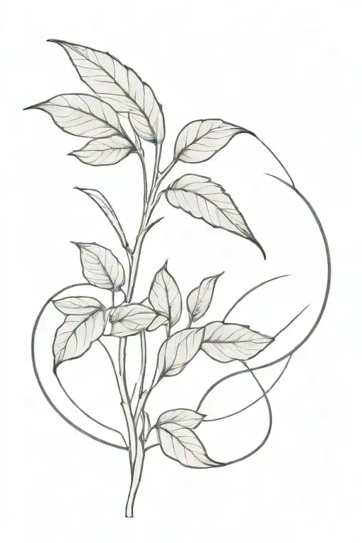 Plant Growing Out Of Waistline