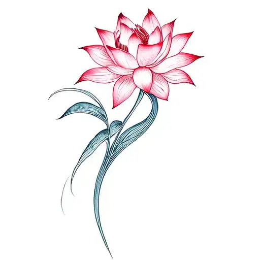 Lotus And Peacock Lily