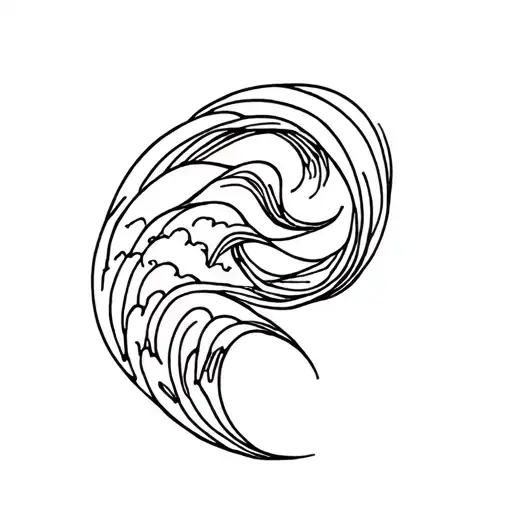 Solitude In A Ocean Waves