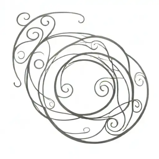 Abstract Swirl Pattern Inspired