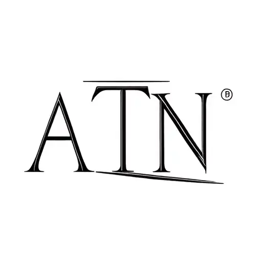 With Atn Written In Capital Letters With A Wolf