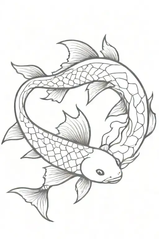 Koi Fish Transforming Into A Dragon