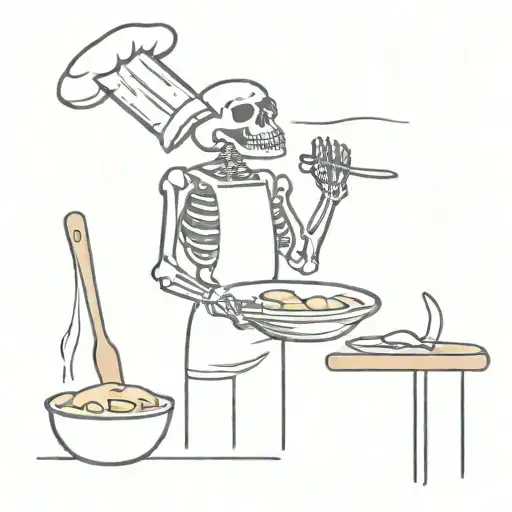 Cooking Chef Skeleton