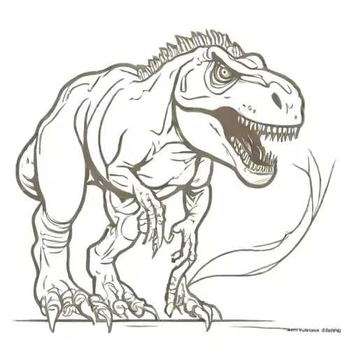 T-rex Out Of 1 Line